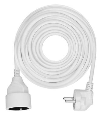 Solight prodlužovací přívod - spojka, 1 zásuvka, 10m, 3 x 1mm2, bílá