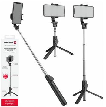 SWISSTEN BLUETOOTH SELFIE STICK ALUMINUM TRIPOD PRO