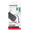 SWISSTEN POWER BANK 20000 mAh PD 20W S INTEGROVANÝMI KABELY USB-C A LIGHTNING (kompatibilní s MagSafe)
