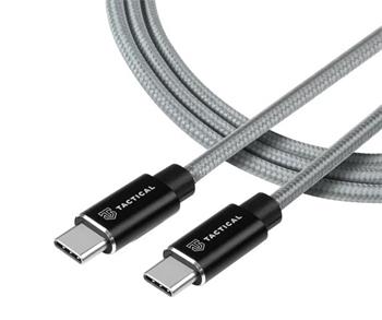 Tactical Fast Rope Aramid Cable USB-C/USB-C 100W 20V/5A 2m Grey