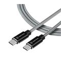Tactical Fast Rope Aramid Cable USB-C/USB-C 100W 20V/5A 2m Grey