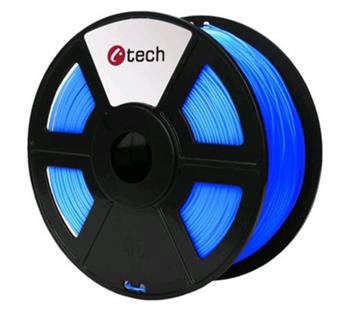 Tisková struna (filament) C-TECH, PLA, 1,75mm, 1kg, fluorescenční modrá