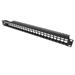 TRENDnet Patchpanel pro keystone 19", STP, 24 portů, neosazený, černý