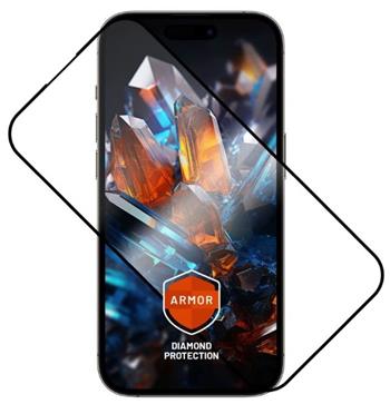 Ultra odolné tvrzené sklo FIXED Armor s Anti-dust aplikátorem a AR vrstvou pro Apple iPhone 15 Pro, černé