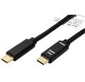 USB 2.0 kabel, USB C(M) - USB C(M), PD 100W, 1m, černý