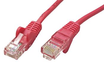 UTP kabel cat.5e 1m růžový