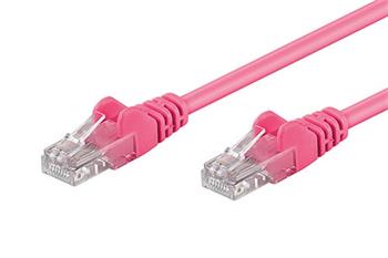 UTP kabel cat.5e 2m růžový