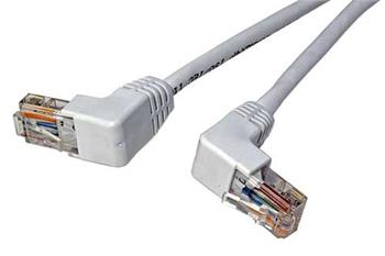 UTP kabel cat.5e 3m bílý lomený