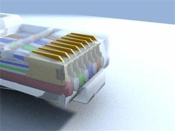 UTP konektor RJ45 Drát, balení 100ks