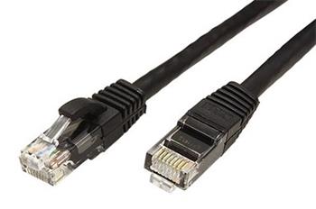 UTP patchkabel kat. 6a, 0,5m, černý