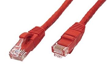 UTP patchkabel kat. 6a, 0,5m, červený