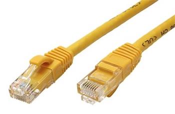 UTP patchkabel kat. 6a, 0,5m, žlutý