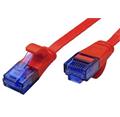 UTP patchkabel kat. 6a, plochý, 1m, červený