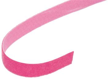 VELCRO Stahovací páska 20mm, suchý zip, 25m, růžová