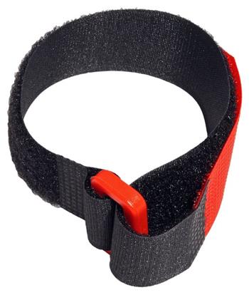 VELCRO Stahovací páska 25mm se suchým zipem a přezkou, 30cm, černá, 10ks