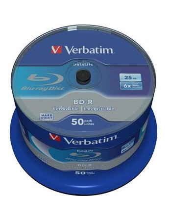 VERBATIM BD-R SL DataLife 25GB, 6x, spindle 50 ks