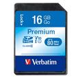 VERBATIM Premium SDHC 16GB UHS-I V10 U1