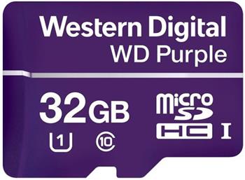 WD Purple micro SDHC karta 32GB class 10